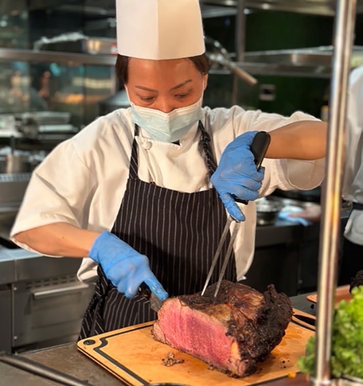 Our kitchen team at PARKROYAL COLLECTION Marina Bay prioritises hygiene in every step of food preparation.
