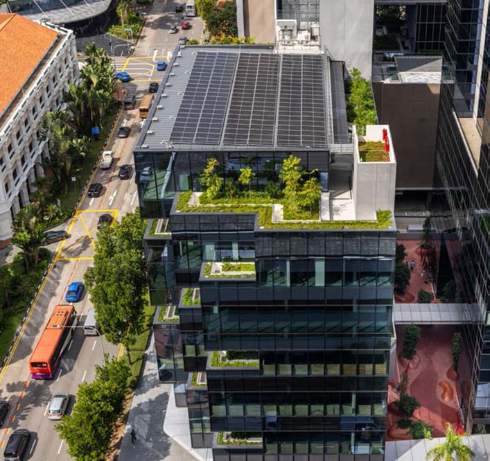 Solar panels were installed on the rooftop of Odeon in 2024